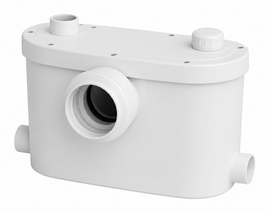 WASTE-FLO SLIM PRO Macerator Pump, For Toilet, Basin, Shower & Bath PRO