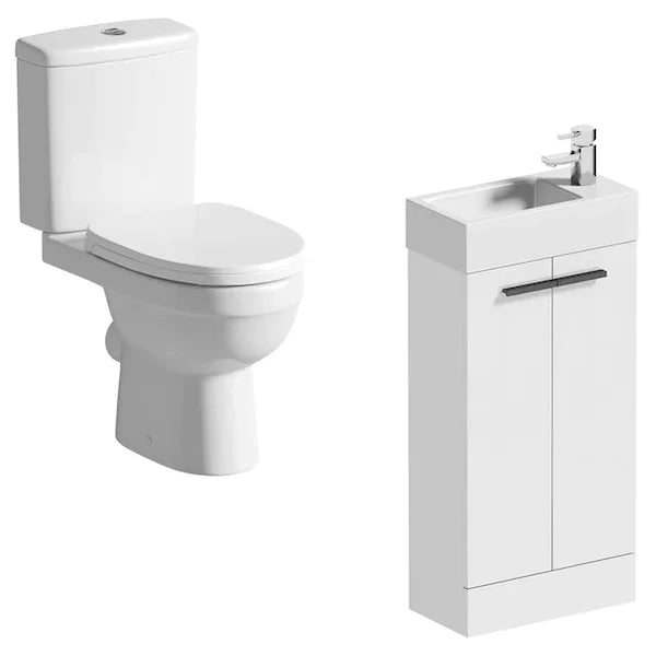 Mayfield Toilet & Basin Vanity Cabinet Unit Set